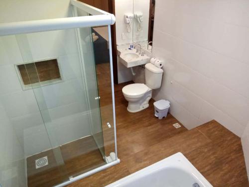 Koupelna v ubytování Hotel Rexton