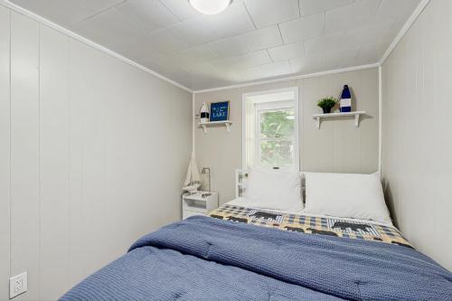 Ένα ή περισσότερα κρεβάτια σε δωμάτιο στο Heart Pond Hideaway & Annex