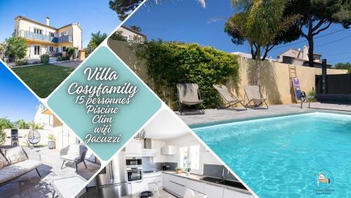 VILLA COSYFAMILY PISCINE JACUZZI WIFI 15MIN PLAGE idéal FAMILLE - TopProsConciergerie