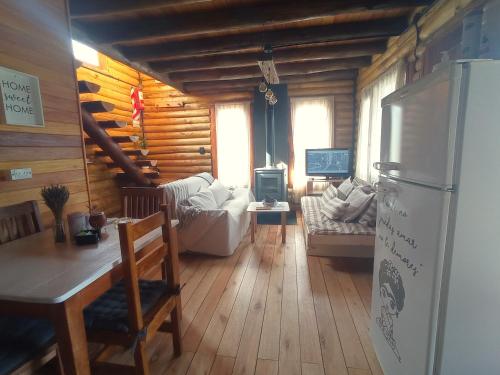 Kuchyňa alebo kuchynka v ubytovaní Encantadora cabaña vista al lago