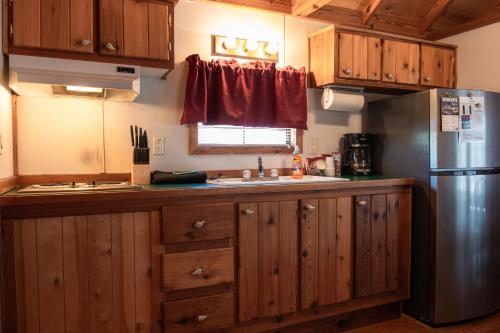 Dapur atau dapur kecil di Lakeview Cedar Cabin - Striper King - 5