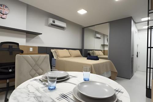 Χώρος καθιστικού στο Condomínio City House : Conforto e vista privilegiada!