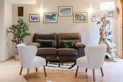 Zona de estar de Apartaments La Neu