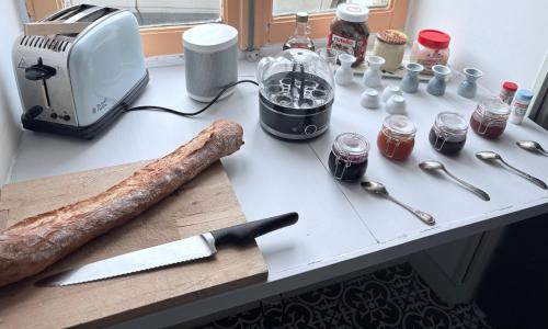 Køkken eller tekøkken på Au Richebourg Nogent