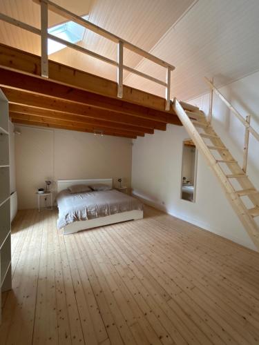 Postel nebo postele na pokoji v ubytování Magnifique maison de campagne