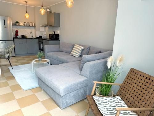 Kuchyň nebo kuchyňský kout v ubytování Blue Home