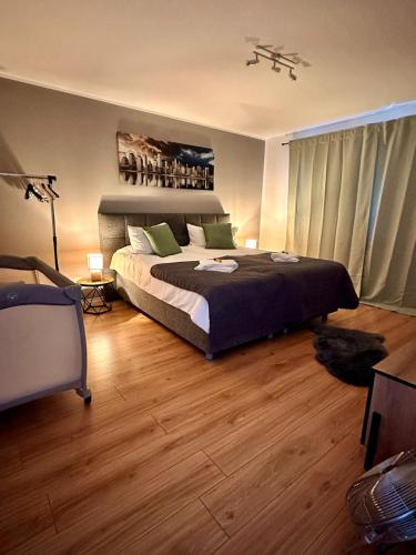 Katil atau katil-katil dalam bilik di Zentrale Studio Appartements Würselen
