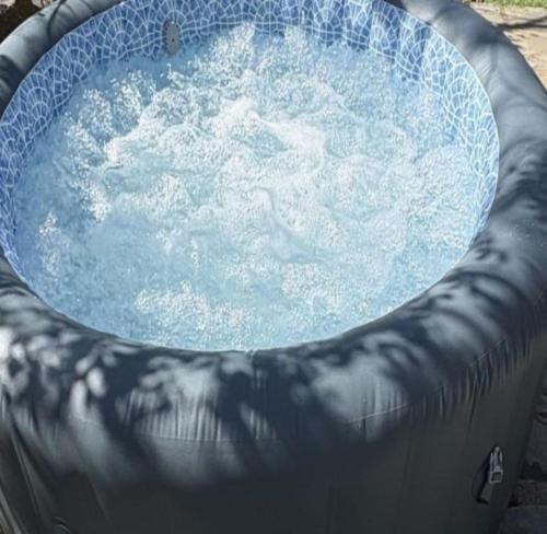 a large pool in an inflatablelatablelatable at The Revere at Douglas Lake- Camper on the Lake in Sevierville