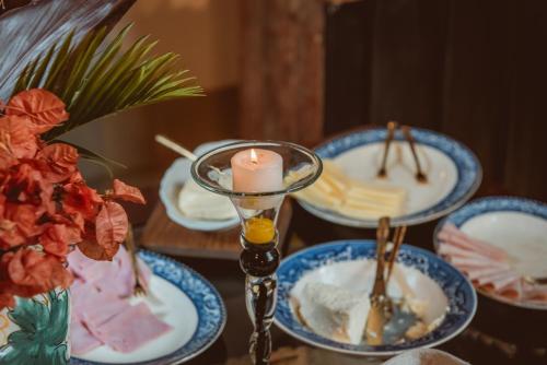 ファームステイの敷地内または近くでの食事または食べ物