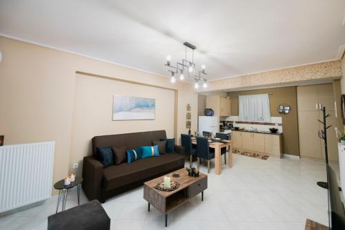 Nhà bếp/bếp nhỏ tại Sparta View Apartments Anthemis Boutique B1