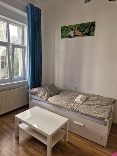 Postel nebo postele na pokoji v ubytování Apartman Sam