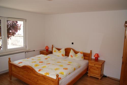 Katil atau katil-katil dalam bilik di Ferienwohnung Nitzschke