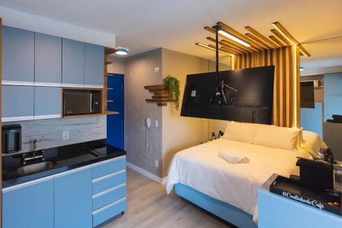 Køkken eller tekøkken på Flat - Jardim Paulista - Próximo Metrô brigadeiro