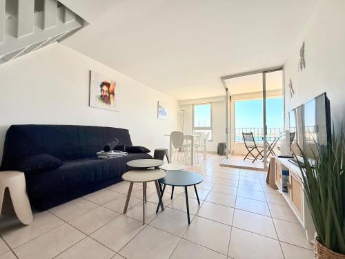 Duplex-HYPER Centre Cap d'Agde - 9 personnes - Vue port et Mer - WIFI