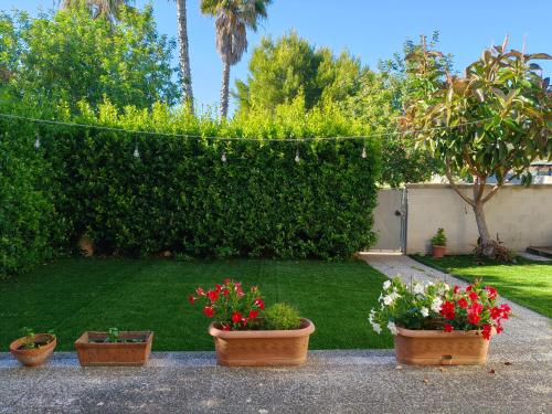 Zahrada ubytování Bouganville Apartment Otranto