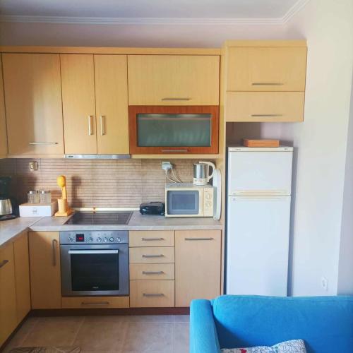 Kuchyň nebo kuchyňský kout v ubytování GH AXD quiet apartment with yard