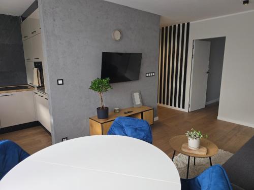TV a/nebo společenská místnost v ubytování ApartPodmiejska