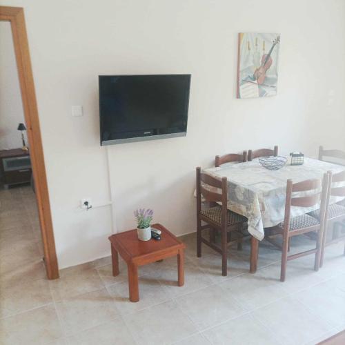 TV a/nebo společenská místnost v ubytování GH AXD quiet apartment with yard