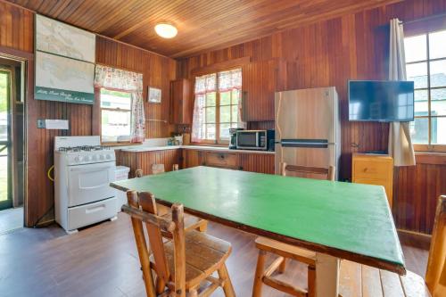 Dapur atau dapur kecil di Les Cheneaux Islands Cabin 4 with Deck Pet Friendly