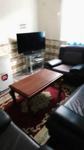 TV a/nebo společenská místnost v ubytování Shortlet Apartment Egbu Owerri Imo