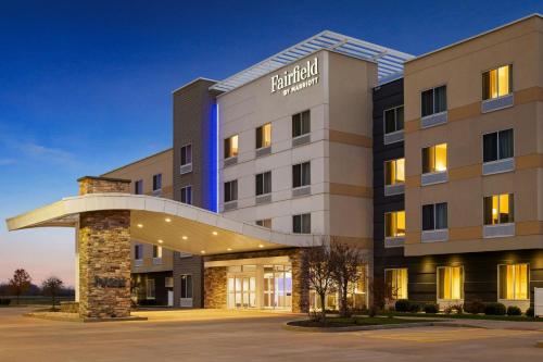 a rendering of the hotel front of the building at Fairfield Inn & Suites by Marriott St. Louis Pontoon Beach/Granite City, IL in Collinsville