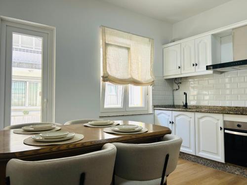 Kuchyň nebo kuchyňský kout v ubytování Apartamento en Camariñas 2