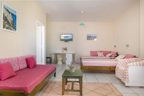 Χώρος καθιστικού στο Armonia Apartments