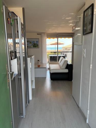 Katil atau katil-katil dalam bilik di Magnifique appartement Duplex vue sur la mer