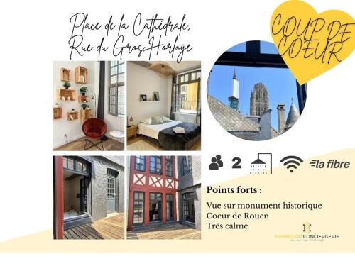 Carré d or de Rouen vue sur la cathédrale