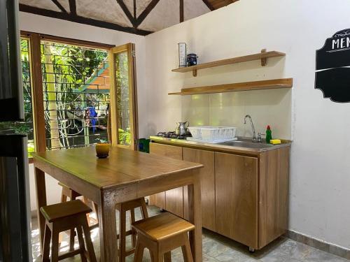 Kuchyň nebo kuchyňský kout v ubytování La Villa Ecofinca