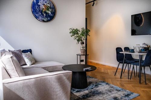 Χώρος καθιστικού στο Pinska Business Apartment