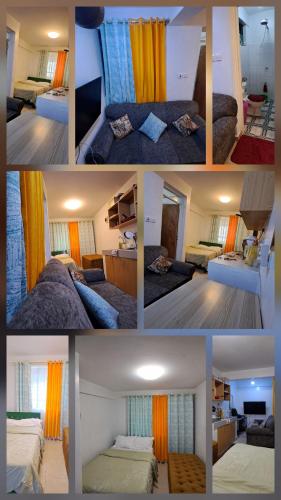 a collage of four pictures of a bedroom at SpeedwayHaven, 2Mins TO SpurMall & Ashaki Resort 1750kes in Ruiru