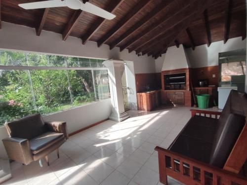 Ruang duduk di Gran casa quinta y apartamentos ideal para grupos