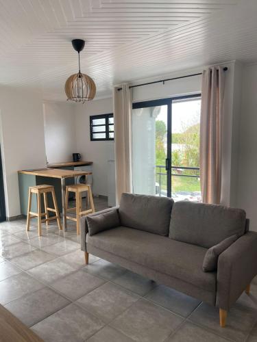 Marin Bay - Ensemble 4 appartements jusqu'à 12 personnesにあるシーティングエリア