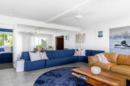 Ruang duduk di Villa St Helena