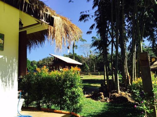 Zahrada ubytování Chiang Dao Hut