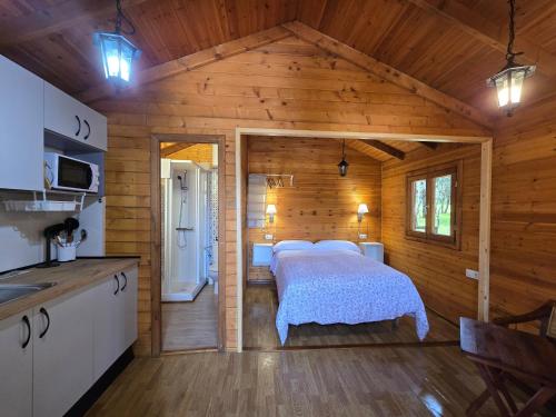 Kuchyň nebo kuchyňský kout v ubytování Nuevo Ecolodge Cabañeros