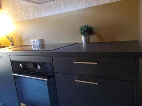 Dapur atau dapur kecil di alize gîte en Provence