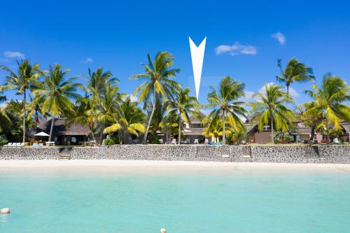 a view of the beach from the water at Villa Emerald in Post of Flacq