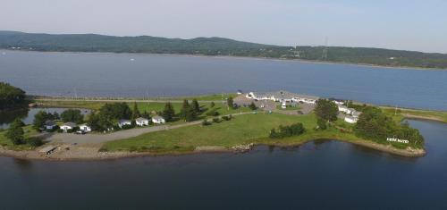 
A bird's-eye view of The Cove Motel
