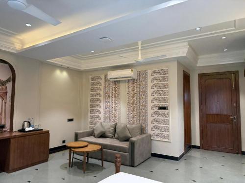 Area soggiorno di The Luxury Tiger at Lake Pichola