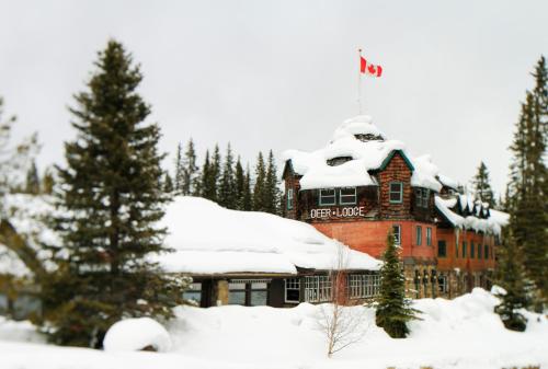 Obiekt Deer Lodge zimą