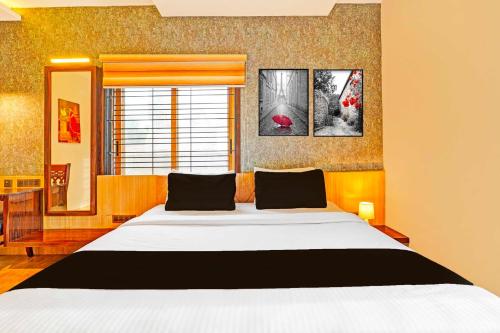 Super Hotel O Indiranagarにあるベッド