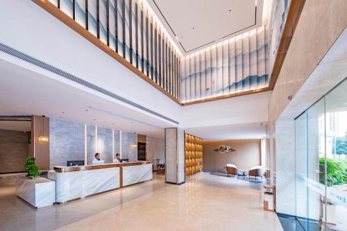 Posezení v ubytování Xiamen Minyi Hotel