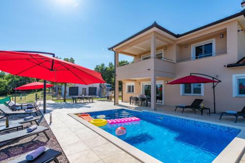 Villa Mia in Labin, a two apartment villa with pool close to the sea