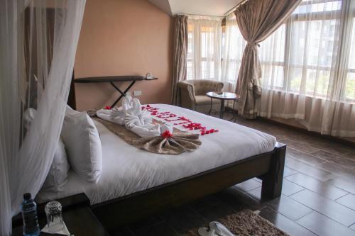 Cama o camas de una habitación en 67 Airport Hotel Nairobi