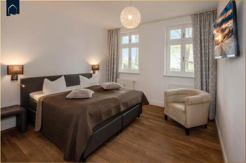 Ένα ή περισσότερα κρεβάτια σε δωμάτιο στο Hohe Buchen Apartment 2