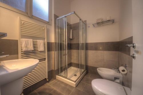 Ванная комната в Hotel Ristorante Bologna