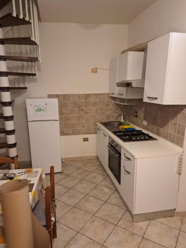 Kuchyň nebo kuchyňský kout v ubytování Barbara rooms