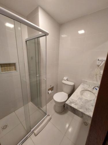 Koupelna v ubytování Hotel Rexton